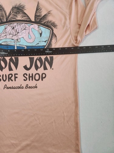 Ron Jon Surf Shop Performance Shirt Mens Medium Peach Pensacola Beach Rash Guard - Picture 8 of 8