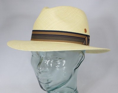 Mayser Gedeon Panamahut Strohhut Traveller natur Wasserabweisend Panama Hut Neu