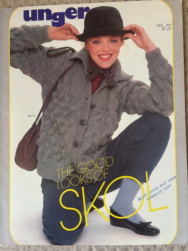 Unger Knitting Pattern Book vol. 251, Skol yarn, Vintage 1980