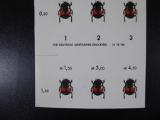 DDR 1968, 30Pf "n&uuml;tzliche K&auml;fer", Phasendruck ZS Einheit mit Druckvermerk