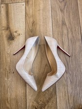 CHRISTIAN LOUBOUTIN KATE CROC EMBOSSED HEELS SIZE 37 EU, 6.5 US, 4 UK