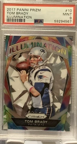 2017 PANINI PRIZM #10 TOM BRADY ILLUMINATION Prizm PSA 9 Mint!