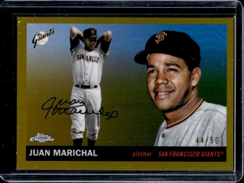2025 Topps Chrome Platinum Juan Marichal Gold Refractor #/50 Giants