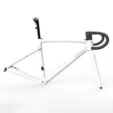 Carbon Road Bicycle Frame Disc Brake 27.2mm Seatpost with Integrated Handlebar