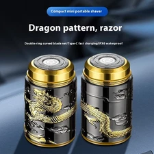 Dragon Pattern Electric Shaver 3D Relief Body Grooming Razor