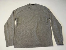 Greyson 100% Cashmere Sweater Men’s Medium Gray Crew Neck Pullover READ