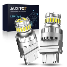 AUXITO 3157 3156 CANBUS LED Backup Reverse Light Bulbs White 6500K Error Free 2x