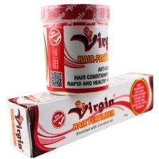 Virgin Hair Fertilizer for Rapid Growth, Anti-Dandruff Cream Jar  Tube Set 8oz