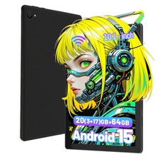 Tablet 64GB Storage Wi-Fi 6 Bluetooth 5.0 Touch Screen 10.1" IPS LCD Widevine L1