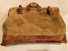 Bell System Lineman Tool Bag Satchel Tote Canvas & Leather Vintage