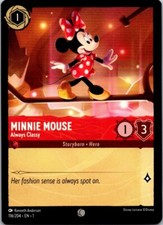 Disney Lorcana Minnie Mouse Always Classy The First Chapter Free Shipping 