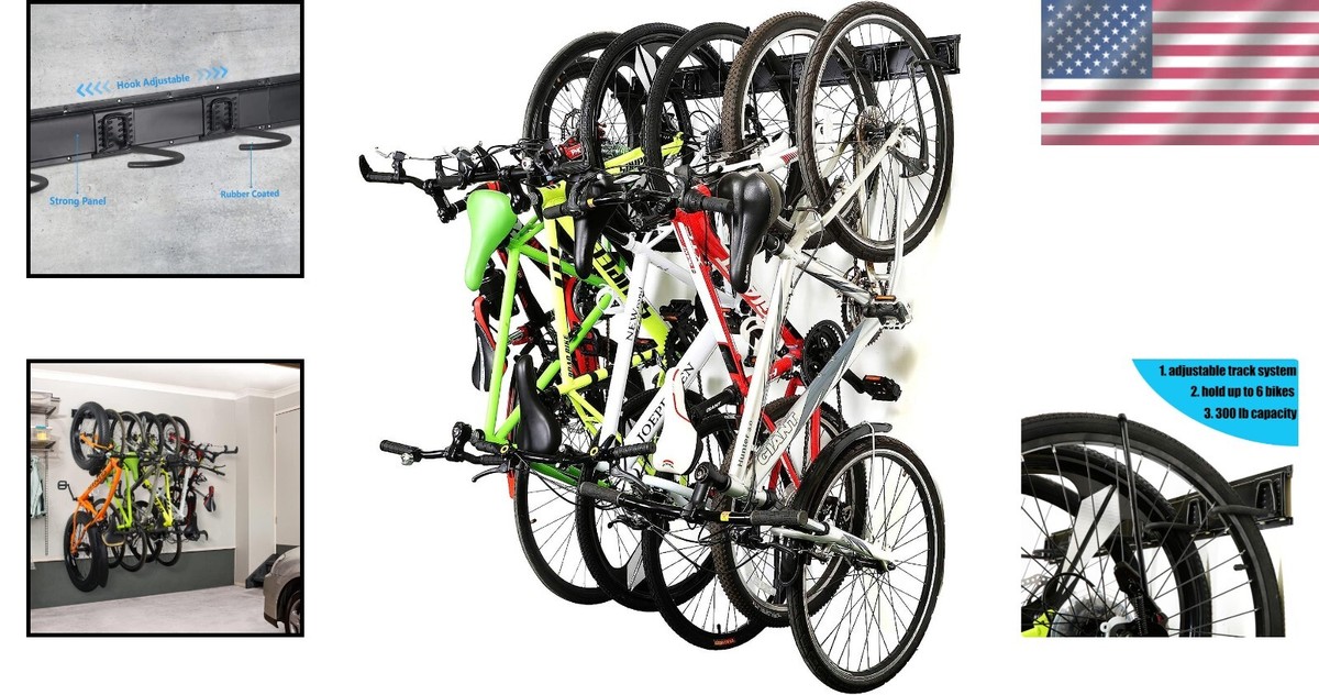 Stainless Steel Wall Mount Bike Rack for Bicycles Secure