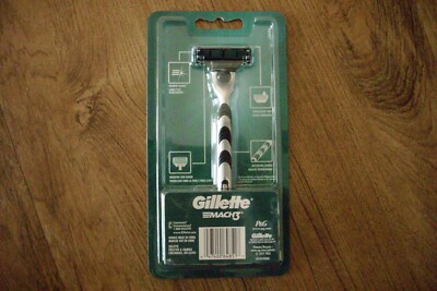 Lot of (3) GILLETTE Mach3 Men's Razor, Handle & Blade, NEW and SEALED