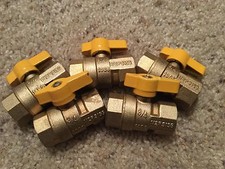 3/4" Brass Gas Valves