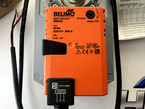 Belimo GM24A AC/DC damper actuator open close 40Nm 24V HVAC Air con - Picture 4 of 16