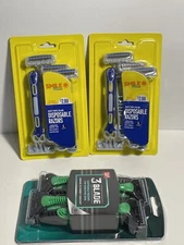 3 packeges of new disposable razors 12 in total