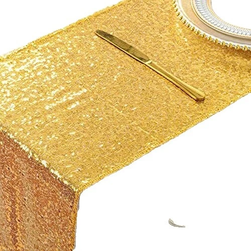 Manteles de Chevron con Lentejuelas