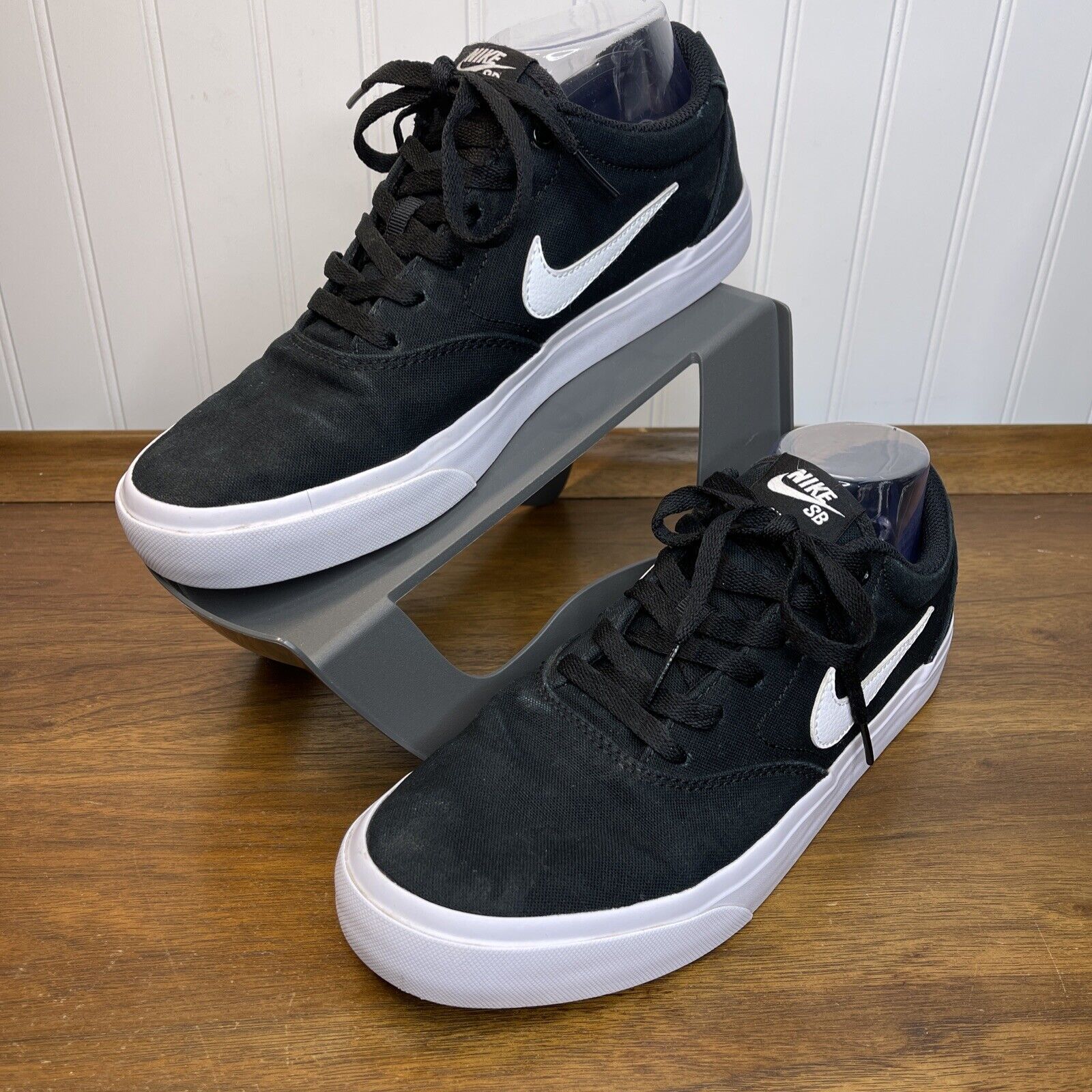 wereld lezer Smeltend Nike SB Charge Canvas Shoes Men's Size 9 Black CD6279-002 | eBay