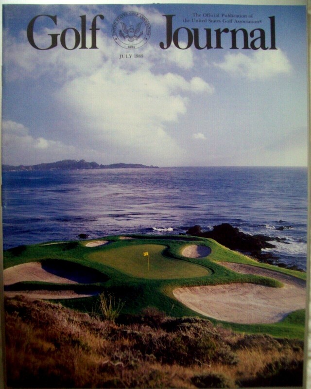 July 1989 USGA Golf Journal: 7th Hole at PEBBLE BEACH Cover 