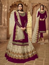 Bridal Heavy Indian Pakistani Designer eid Party Floral Wear Anarkali Dress Gown
