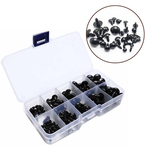 100pcs Assorted Plastic Safety Eyes for Dolls Enhance Your Collection Today - Picture 4 of 12