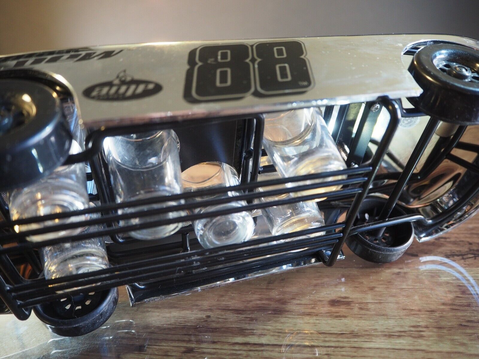Dale Earnhardt Jr 88 Amp Energy Race Car Godinger Silver Bar Ware Shot  Glass Set