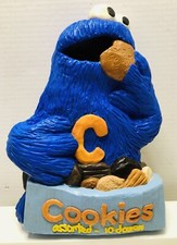 Vintage Cookie Monster Chalkware Plaster 1970s Wall Hanging Plaque Sesame Street