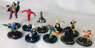 Heroclix Konvolut Random x10 Drax the Destoyer Cyclops Figur Modell Vintage