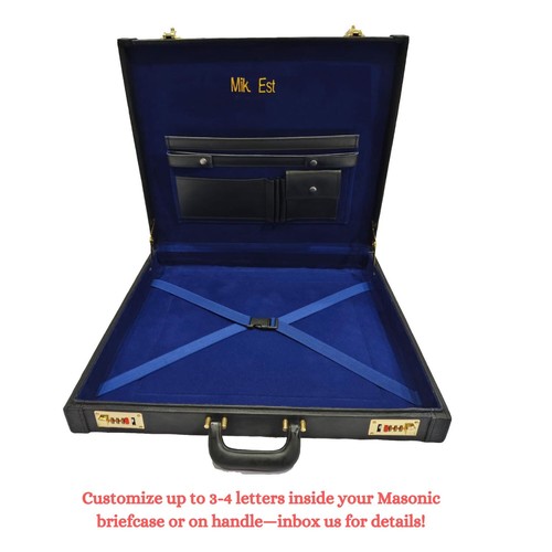 Masonic regalia apron Case/briefcase-high quality masonic attache - Picture 10 of 10
