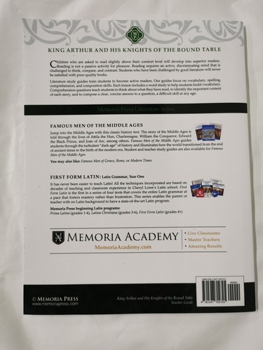 King Arthur And His Knights of The Round Table Teacher Guide, Second Edition - Picture 5 of 5