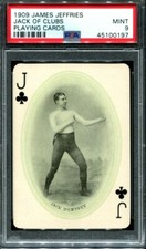 1909 Jack Dempsey Boxing James Jeffries Boxing PSA 9 Jack of Clubs