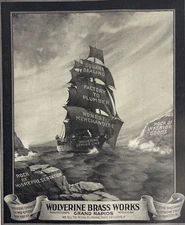 Vintage Wolverine Brass Works Manufacturing Grand Rapids  Magazine Print Ad 1925