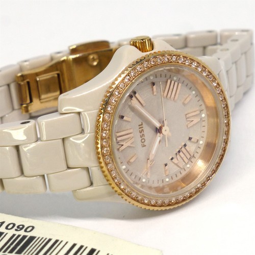 CE1090 Fossil women's Cecile blush mini ceramic watch - Picture 2 of 10