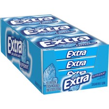 Wrigley's Extra Sugar Free Gum Peppermint 15 Sticks 12 ct