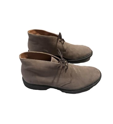Frye Seth Chukka Gray Leather Suede Lace Up Boots Men