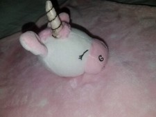 Hudson Baby HB Unicorn Star Pink White Lovey Security Blanket NuNu