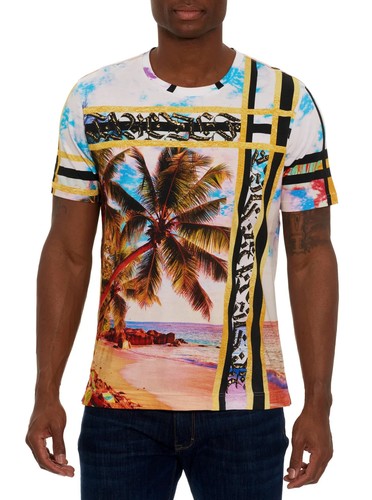 Robert Graham Figurenkopf limitierte Auflage neu mit Etikett $ 198 T-Shirt Medium