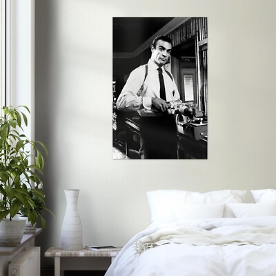James Bond - 007 Poster - Sean Connery - Martini Print | eBay
