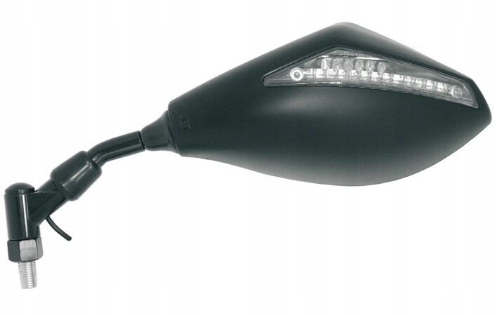 Rétroviseur universel gauche M10x1.25 moto et scooter noir - E347I