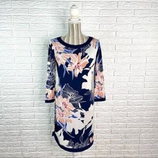 Vince Camuto Multicolored Hawaiian Floral Print Dress Size 6