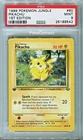 PSA 9 MINT Pokemon PIKACHU Common Jungle 1st Edition 60/64