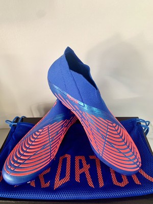 ADIDAS PREDATOR EDGE+ FG LACELESS SOCCER CLEATS SHOES BLUE GZ9002 MEN\'S SIZE 5.5 adidas Predator Edge+ FG (Hi-Res Blue/Turbo) main image 4