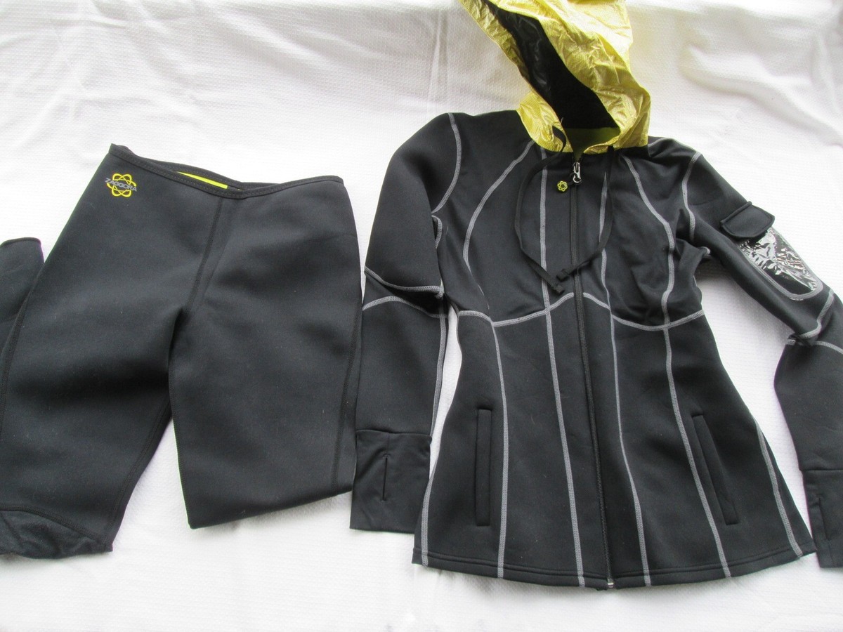 Zaggora Neoprene Thermo Fit Hot Suit, Jacket, pants Black Yellow