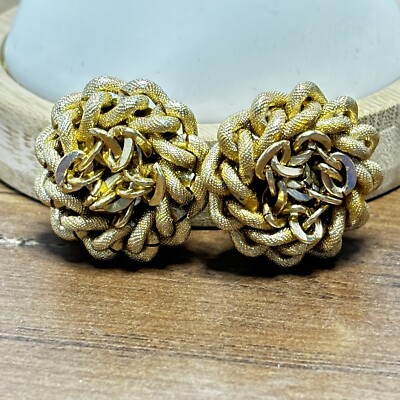 Vintage Clip-on Earrings Signed Germany, Some Glue Showing On Back.