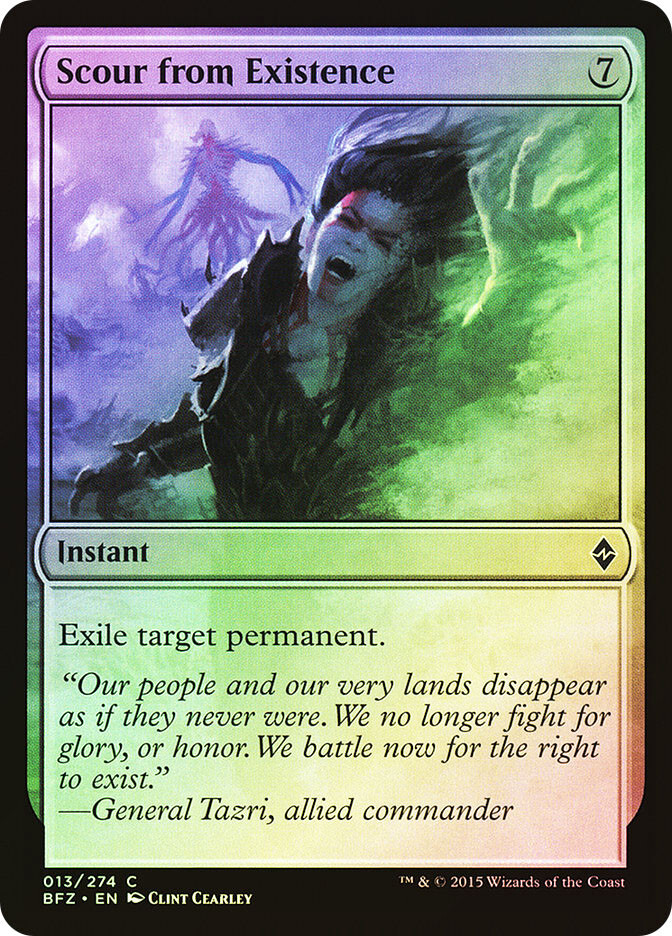 MTG FOIL Scour from Existence - Battle for Zendikar #013 | eBay