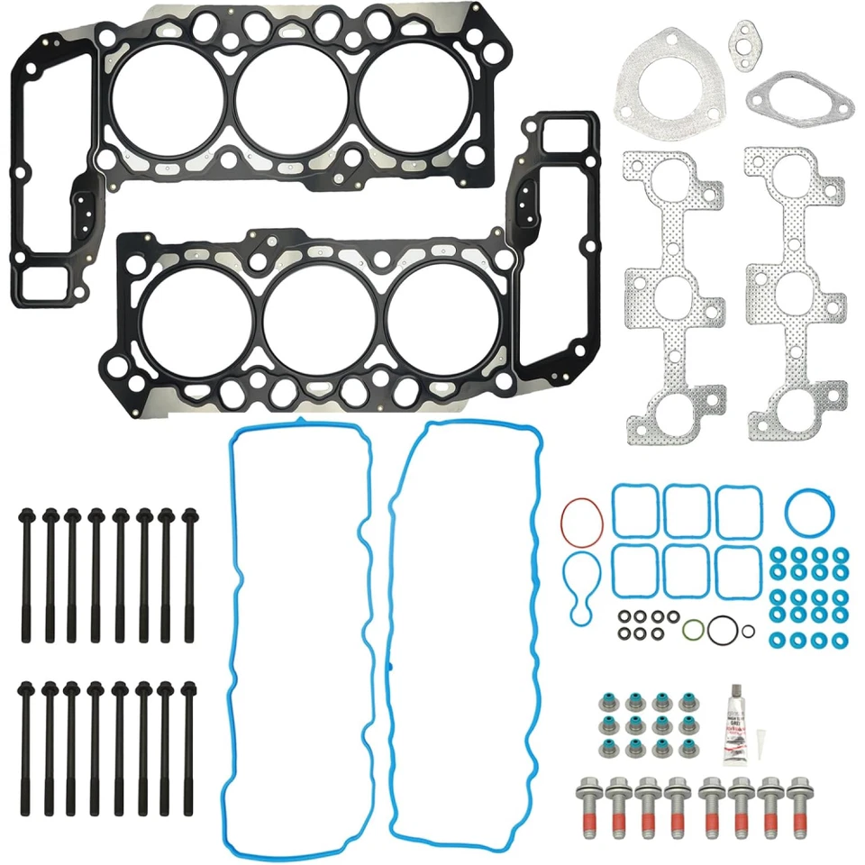 Juego de juntas de culata con pernos para 05-12 Dodge Jeep MITSUBISHI 3.7L V6 DOHC Foto 4 de 4