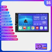 7" Android 12 2 DIN GPS Car Stereo NAVI Head Unit Wireless Carplay WiFi 6GB+64GB
