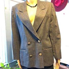 Vintage 100 Pure Wool Talbots Women Blazer Size 8P