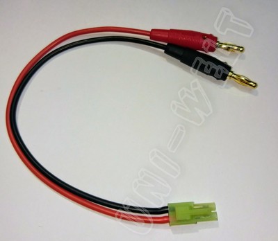 Mini-Tamiya Stecker auf 4mm Bananenstecker Ladekabel Adapterkabel LiPo Akku Imax