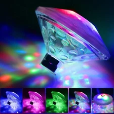 Floating Underwater RGB LED Disco Light Glow Show Swimming Pool Hot Tub Spa Lamp